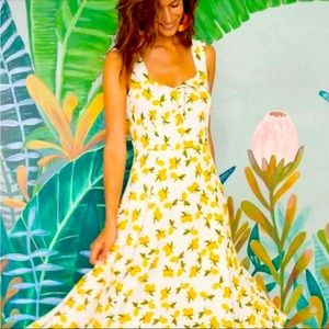 Yumi Kim lemon and ivory dress